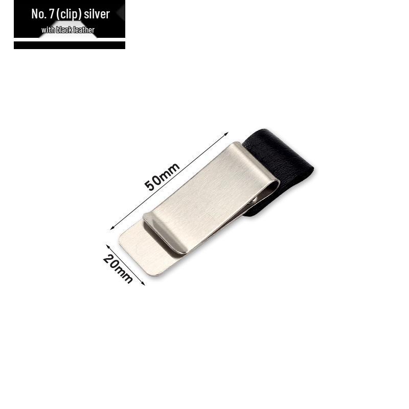 Retro Pen Clip Bill Notebook Accessory - Multi-purpose Stationery Office Supplies with Custom Logo Print