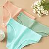 Slip da Donna Primavera e Autunno in Puro Cotone Sexy Senza Cuciture Comodi Traspiranti a Mezza Vita sui Fianchi