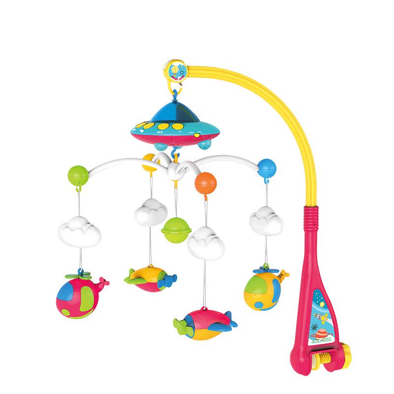 Rotating Music Mobile Rattle: 2-Month-Old+ Baby Crib Toy & Gift Box