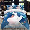 Animal Elephant Cartoon Kids Duvet Cover Queen King Twin Size Bedding Set Wildlife Comforter Cover 2/3pcs Polyester Quilt Cover