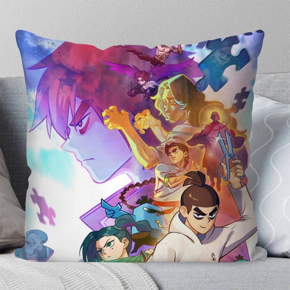 Anime SScissor Seven Pillow Case Fashion Square Pillowcase Bedroom Sofa Room Ins Decoration Leisure