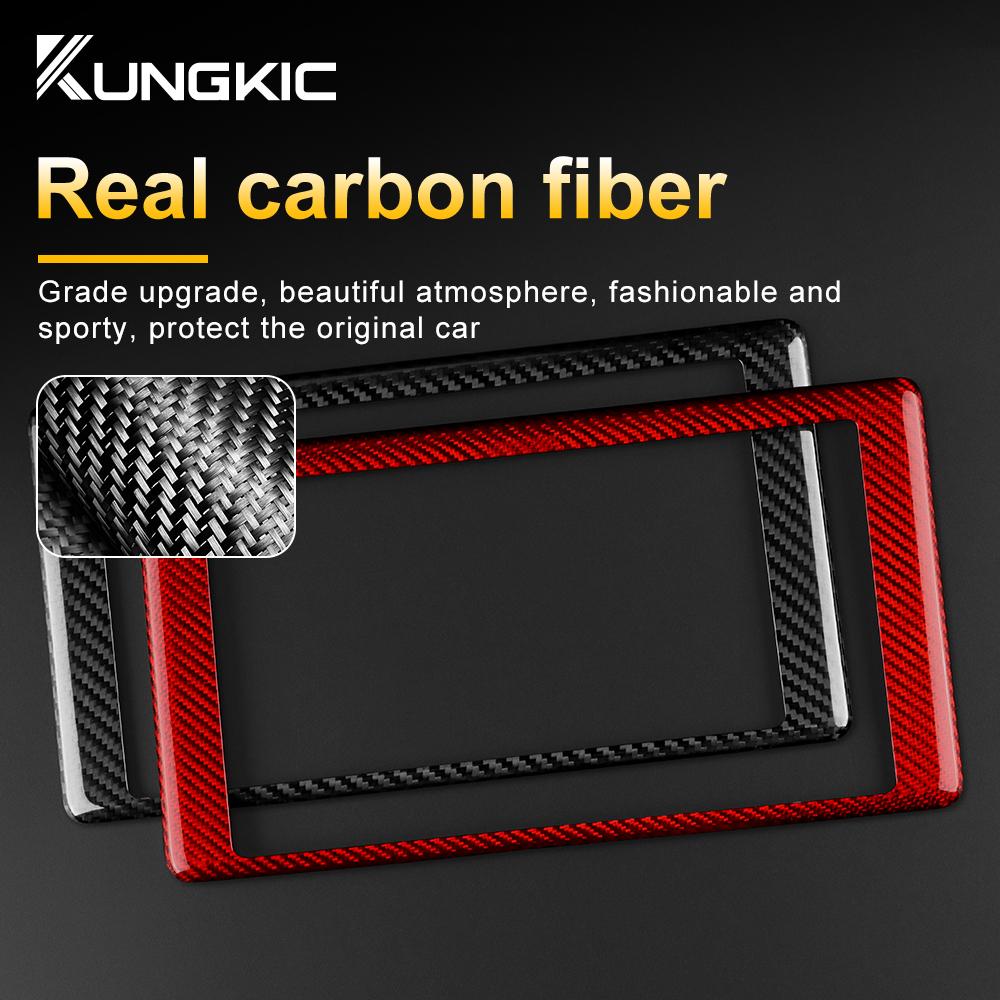 Real Hard Carbon Fiber RHD LHD Sticker For Subaru BRZ Toyota GR86 2025 2025 2025 2025 Car Navigation Interior Trim Accessories