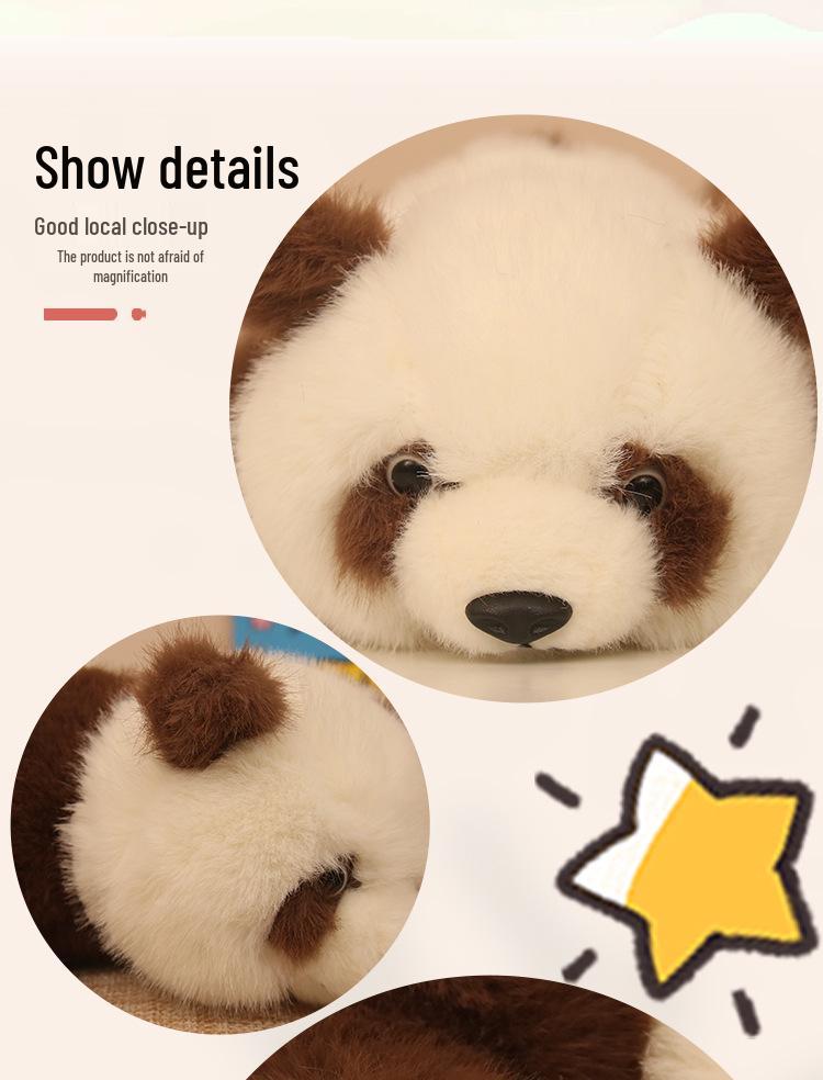 New National Treasure Giant Panda Plush Toy - Cute Qi Zai Stuffed Animal 