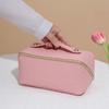 Large Capacity Cosmetic Bags Pu Leather Ladies Storage Bag Travel Makeup Case  Toiletry Bag