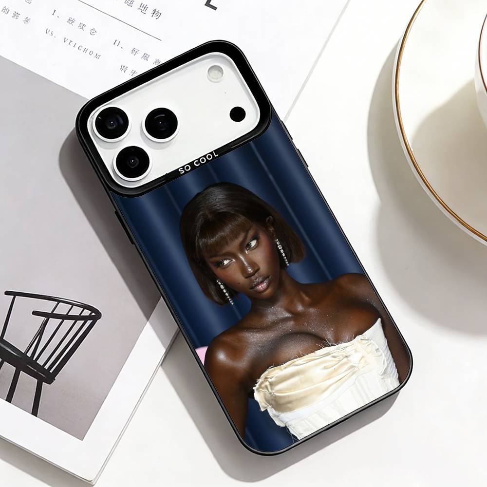 A-Anok Yai Couture Model Phone Case For iPhone17,16,15,14,13,12,Pro Max Black Colorful Phone case