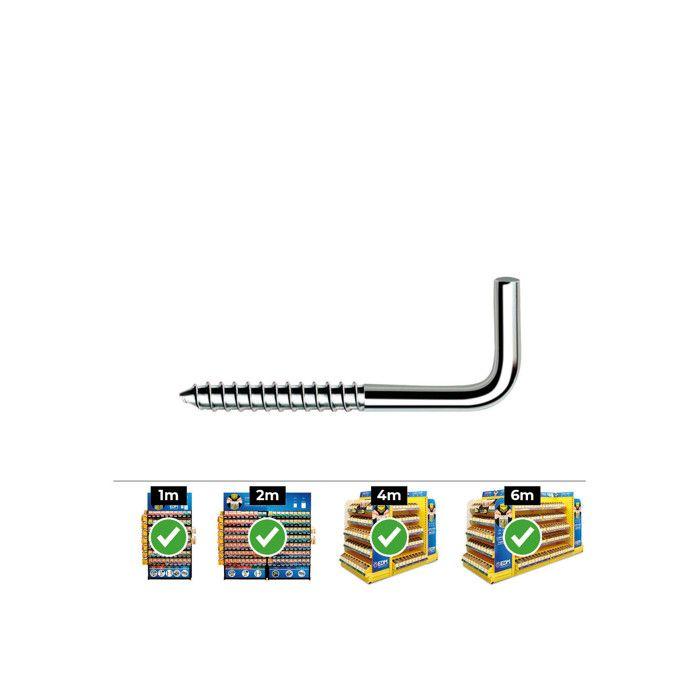 Box of 250 CELO Hooks REF ALR 3.5x60mm ZINC-PLATED