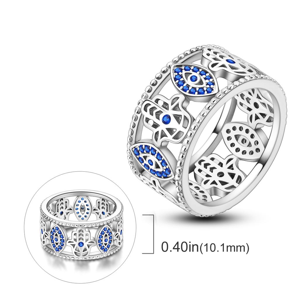 Copper Plated Mystic Star Shape Ring Infinite Love Authentic Design Zircon CZ Wedding Rings Jewellery Women Gift