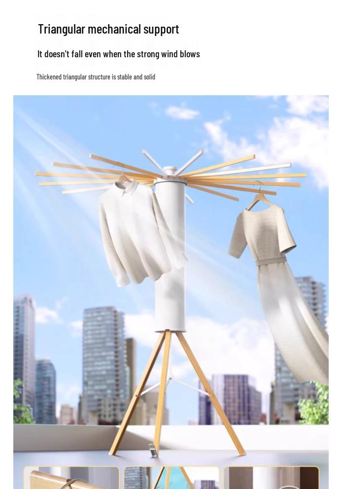 Foldable Octopus Clothes Drying Rack for Balcony and Bedroom
