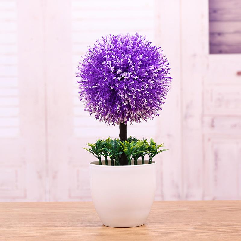 Artificial Plants Potted Bonsai Green Small Tree Plants Fake Flowers Potted Ornaments for Home Garden Decor Party Hotel Decor