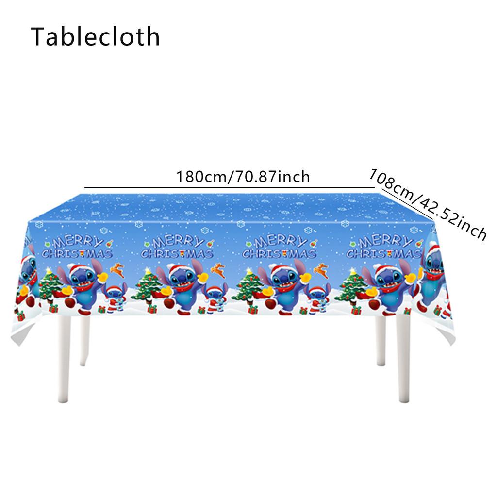 Stitch Tablecloth Party With Waterresistant Material For Kids Decor Birthday