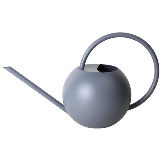 Gießkanne, einfarbig, langer Auslauf, Edelstahl, für drinnen und draußen, für Pflanzen, Gießkanne, Garten