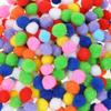 1 Zoll Gemischte Pompons mit Augen Mehrfarbig Bastel Pom Pom Bälle für Kinder
