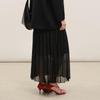 Less 2026 Spring Loose Pleated Maxi Skirt