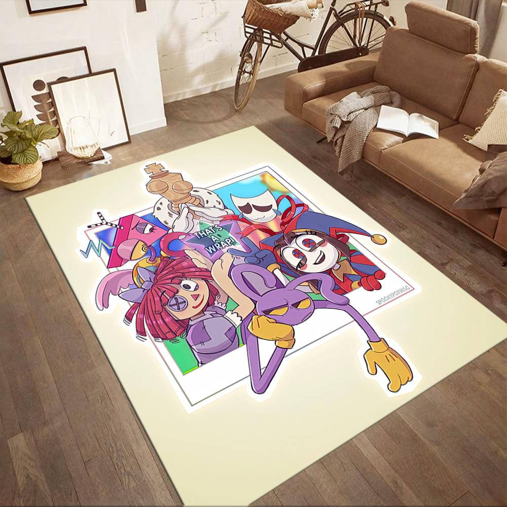 Digital Circus Carpet Design For Outdoor Dining Room Dormitory Living Rooms Antislip Carpet Anime Office Decor Best For Christmas