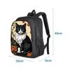Dinosaur, Double-Layer Backpack Diy Printed Primary School Student Universal Fashion Cartoon Schoolbag Printed Backpack