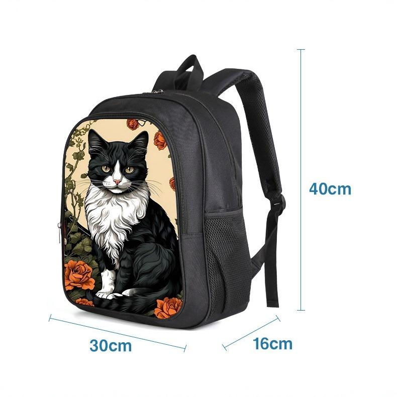 Dinosaur, Double-Layer Backpack Diy Printed Primary School Student Universal Fashion Cartoon Schoolbag Printed Backpack