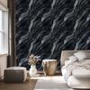 Navy Blue, Black and Graphite Ink Wallpaper for Living Room and Bedroom 50x1000