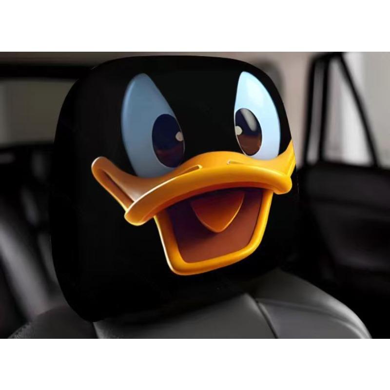 2PCS Funny Cartoon car headrest Cover, Cute Funny Eyes, Suitable for Halloween, Christmas car Universal Elastic Models Funny Decoration