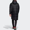 Adidas Warm Solid Color Soccer Hooded Down Jacket Men Outerwear Black FU1316
