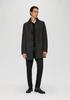 s.Oliver Coat In Wool Blend with Quilted Insert Anthracite
