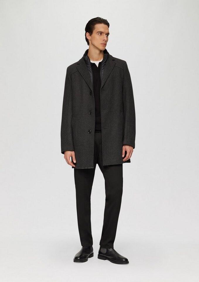 s.Oliver Coat In Wool Blend with Quilted Insert Anthracite
