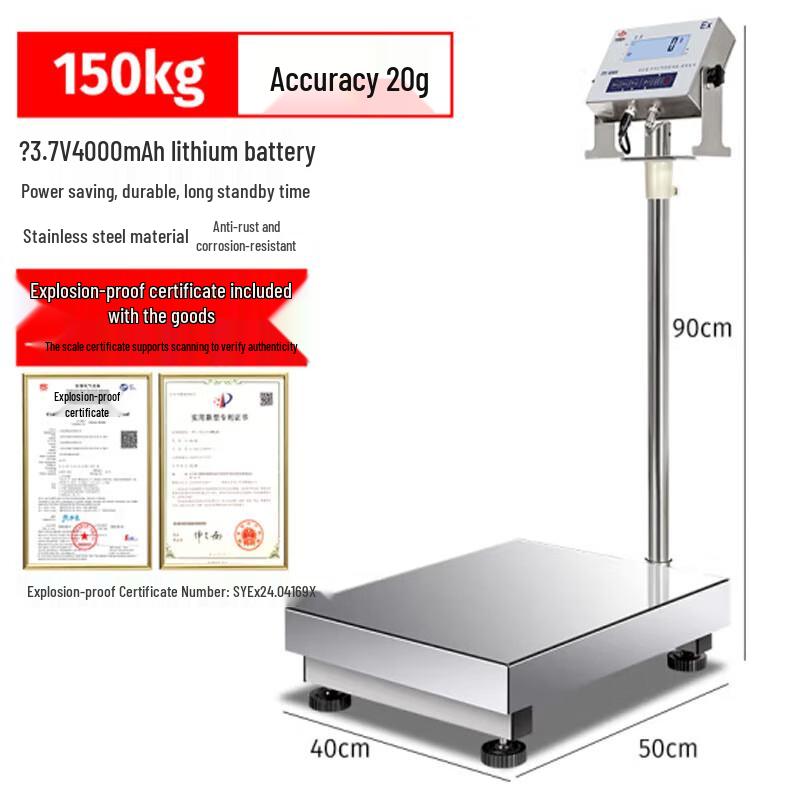 

HC 304 Stainless Steel Explosion-Proof Industrial Bench Scale