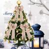Soft Textured Beige Bow Christmas Ornaments For Stunning Holiday Tree Decor