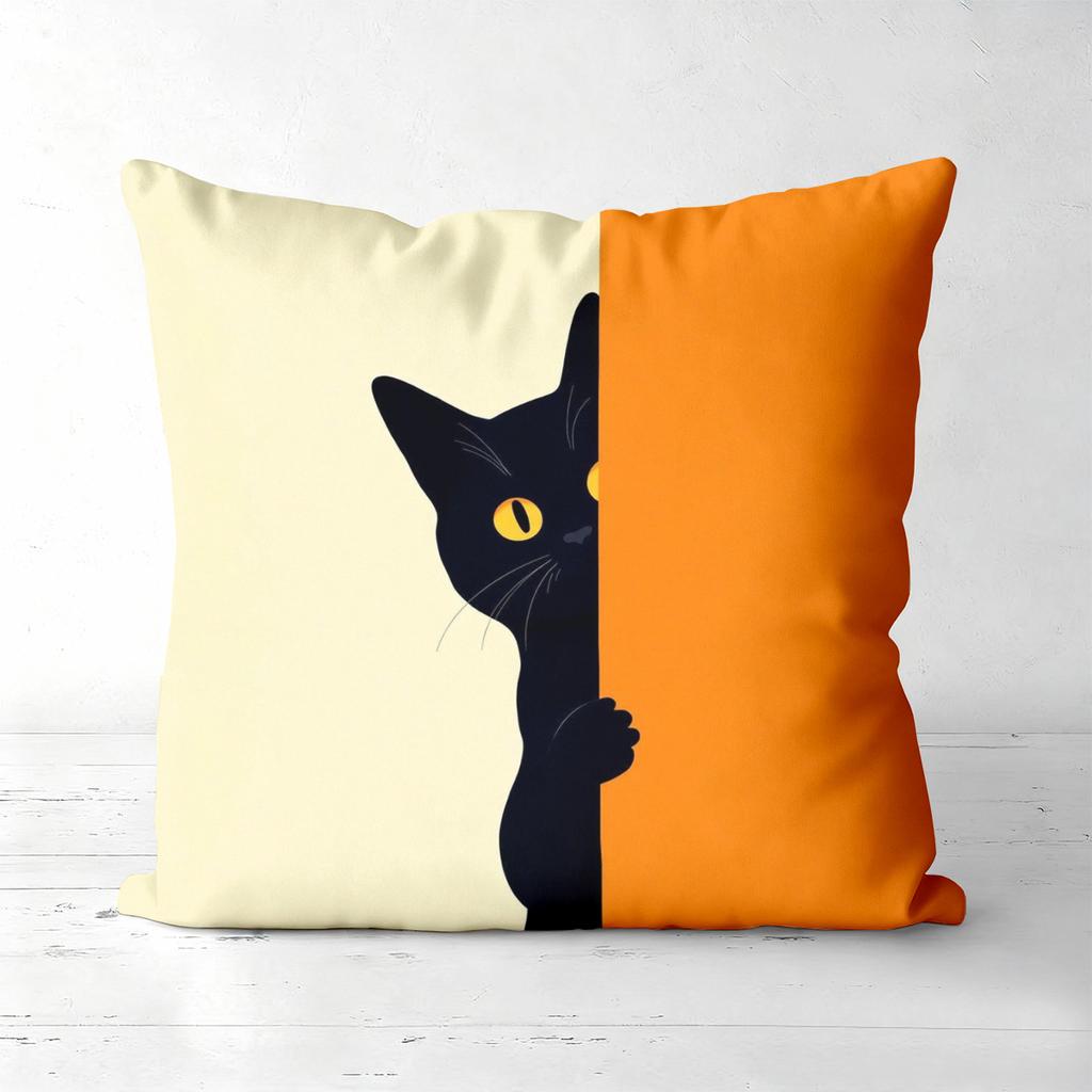 Anime Style Cat Pattern Decorative Cushion Covers Polyester pillowcase, sofa decorative cushion cov Headboard Pillow