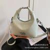 Portable Bow Dumpling Bag Women's Korean Version Ins Trendy Fashion Shoulder Bag 2025 New Simple and Versatile Women's Bag