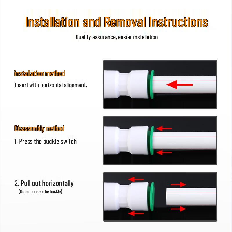 Andatong No-Melt PPR Quick Connect Water Pipe Fitting