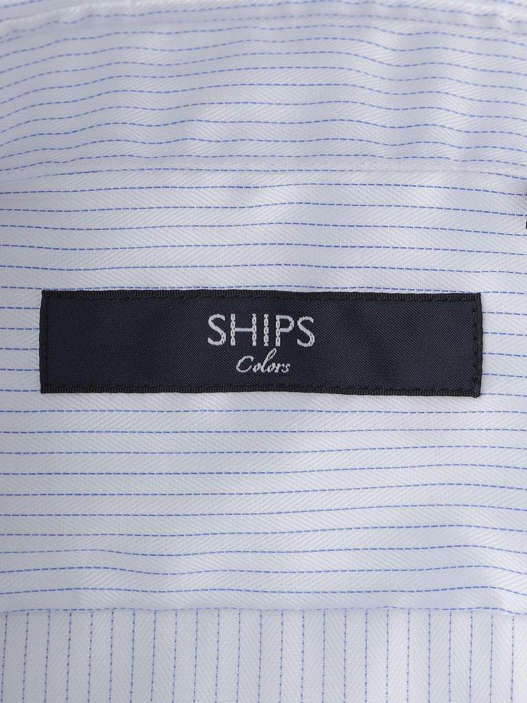 SHIPS Colors: Striped Wide Collar Dress Shirt, 211130376, Blue, Size 39
