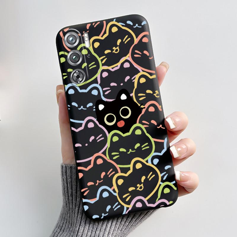 Phone Case For ZTE Nubia Red Magic Redmagic 9 9S Pro Plus 5G Case Cute Love Rabbit Protective Black matte TPU Soft Cover Casing