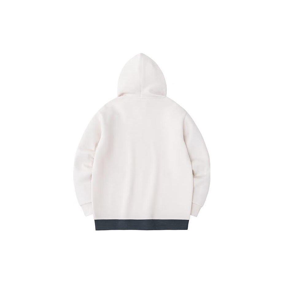 Anta Basketball Series Lettered Hooded Sports Casual Pullover Sweatshirt Men sweatshirt Mud-Gray 152411761-3