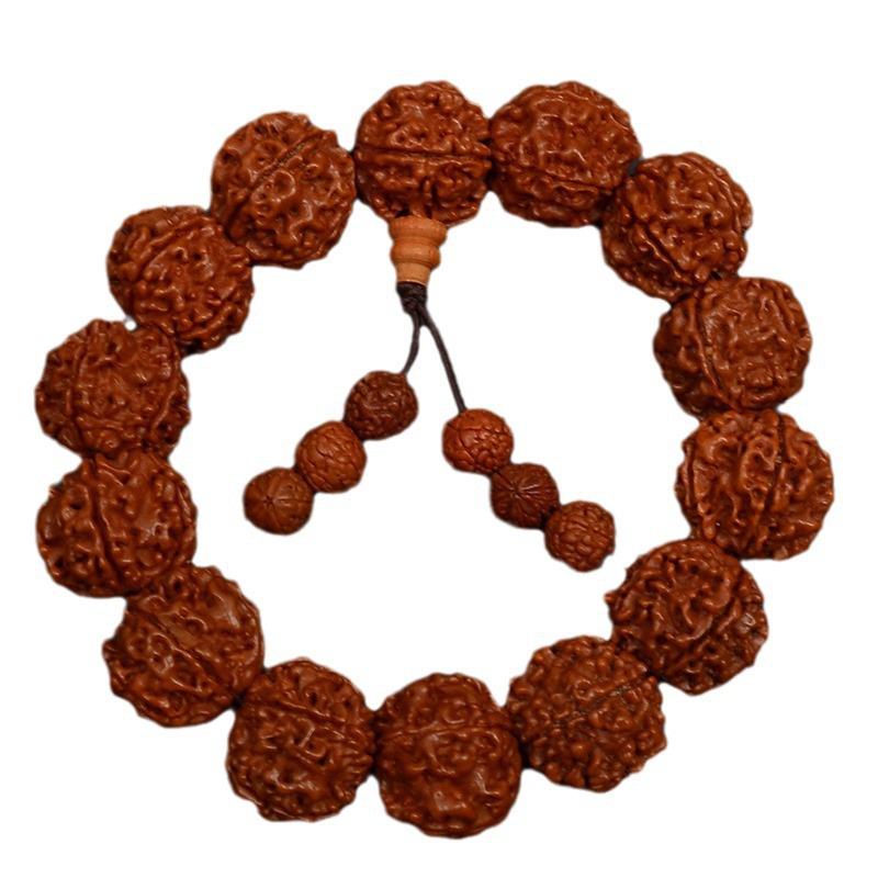 Five-Petal Vajra Bodhi Bead Bracelet - Toothless Design, Buddhist Wenwan Ornament