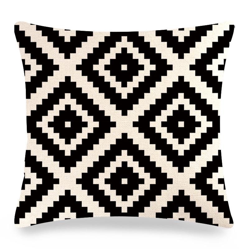 Smooth Geometric Abstraction Digital Printing Short Plush Pillow Covers For Car Sofa Office Cushion Cover Home Goods 60X60Cm