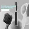 Travel Toothbrush Foldable Portable Small Dental Brush Simple Style Black/White Traveling Adult Soft Bristle Brush