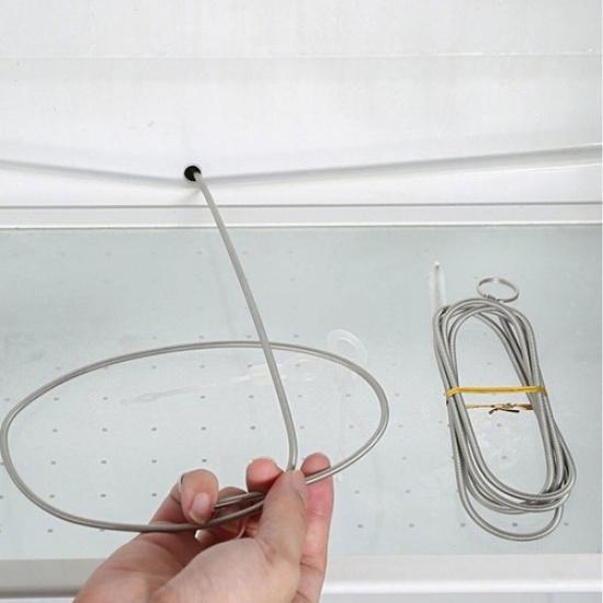 1× 100cm Refrigerator Dredge Drain Hole Cleaning Brush Water Outlet Pipe Cleaner