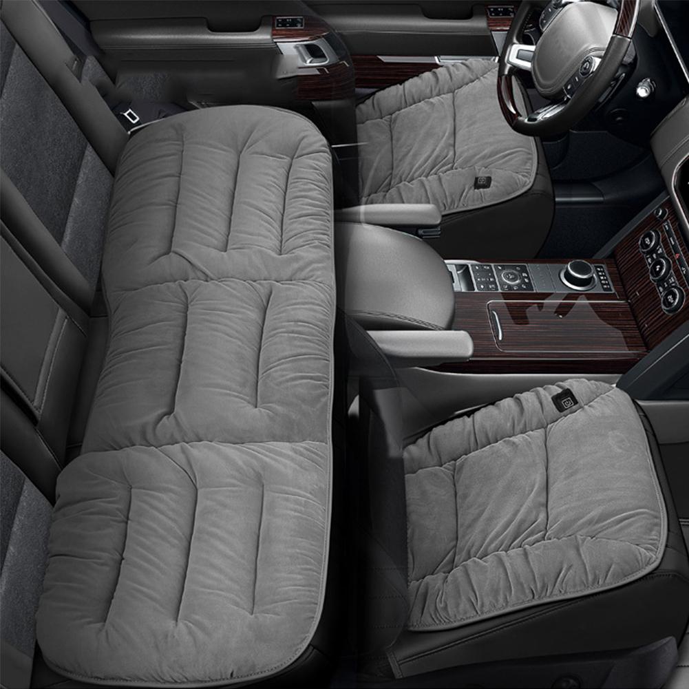 3ks 12V Zimní Auto Grafenová Chytrá Vyhřívací Podložka USB Auto Zadní Vícestupňový Nastavitelný Termostat Univerzální Podsedák Příslušenství