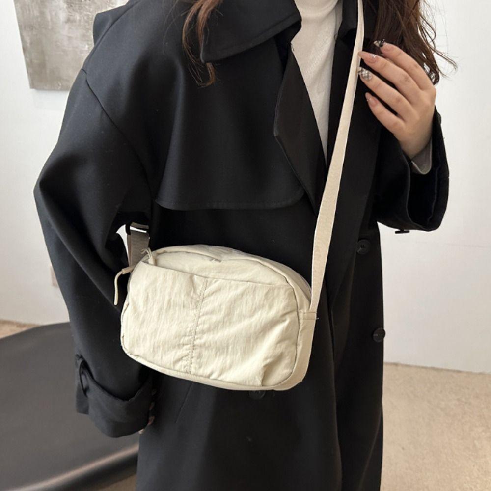 Large Capacity Nylon Square Bag Japanese Style Versatile Waist Pack Sling Crossbody Bag  Travel