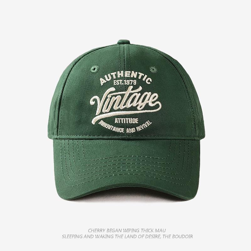

1Pc Retro Letter Embroidered Baseball Caps For Women,American Retro Hip-Hop Street Casual Versatile Duckbill Cap For Daily Wear Adjustable