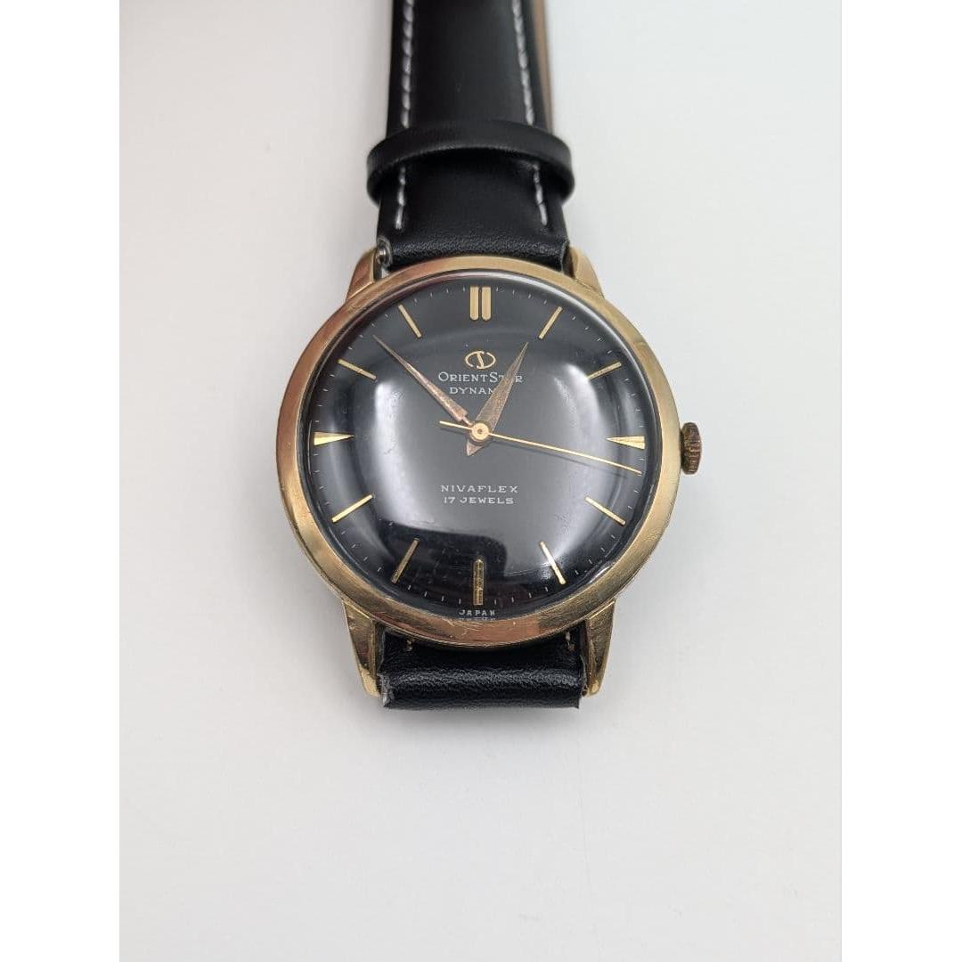Orient Star Dynamic manual winding watch black dial overhauled
