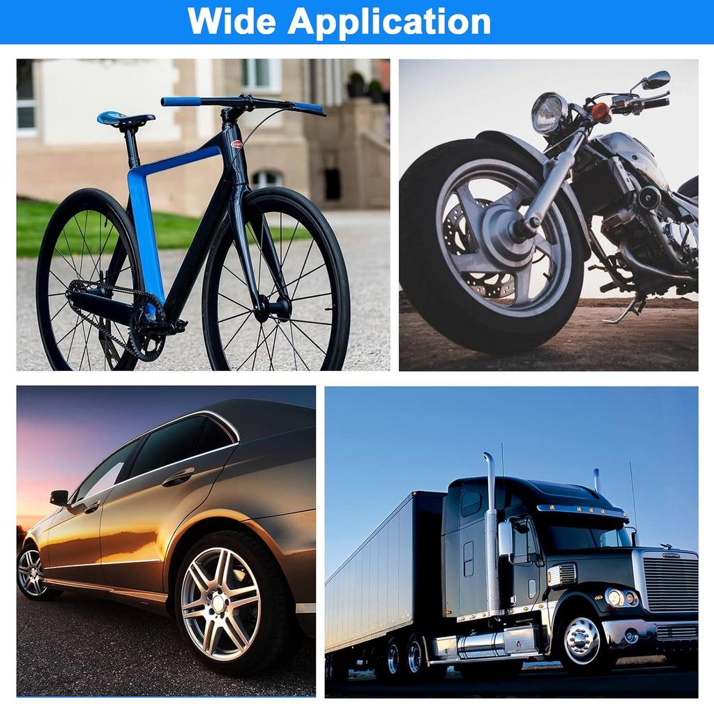 ATsafepro Pencil Tire Pressure Gauge (5-50PSI&10-75PSI), Tire Pressure Gauge With Sealed Zinc Alloy Nozzle And Silvery Aluminum Tube Body, Tire Gauge