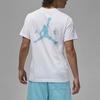 Jordan Amerikanisches Retro-Logo-Print Cooles Buchstaben Rundhals Kurzarm T-Shirt Herren Tops Weiß DX9580-100