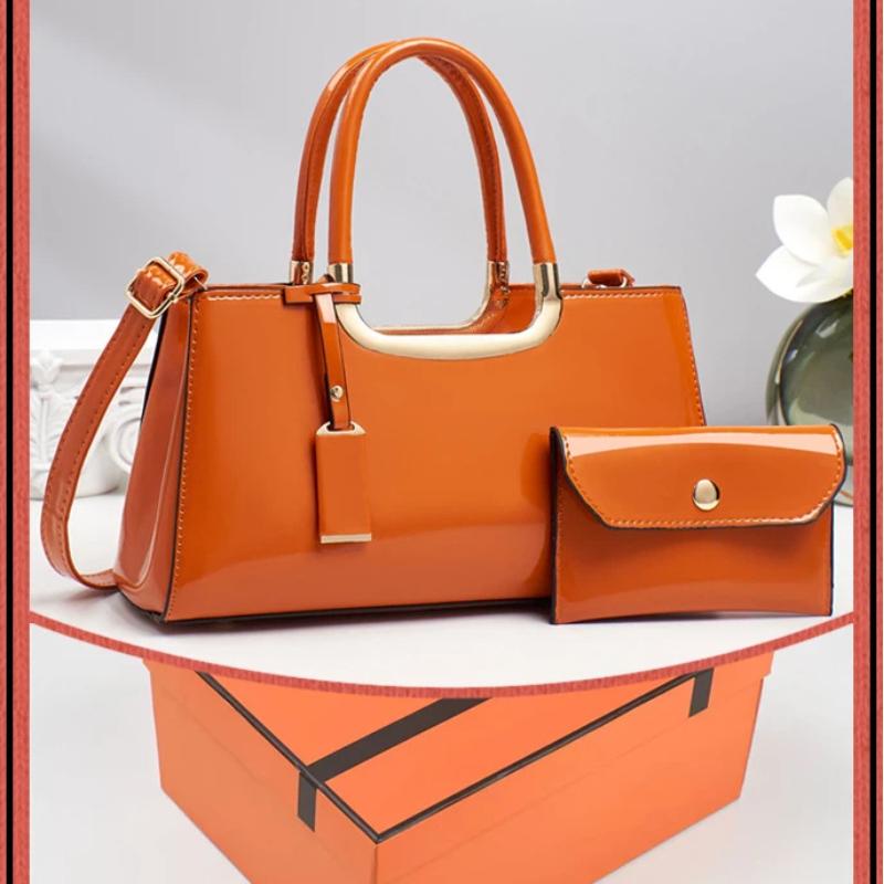 

2026 Новая Простая и Модная Женская Сумка из Патентной Лакированной Кожи