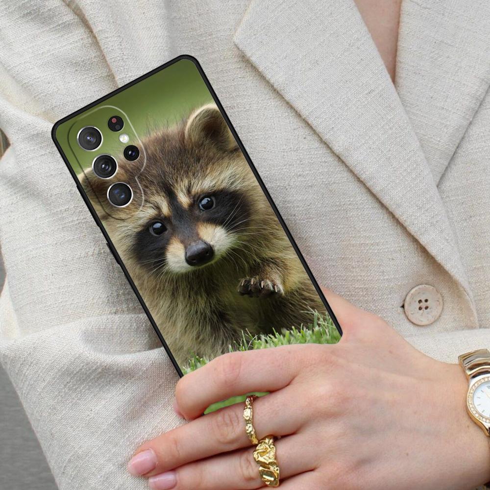 Animal Raccoon Fox Cell Phone Case for Samsung Galaxy S26 Ultra S25 S24 S23 S22 S21 S20 Note10 Cover