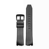 20mm Rubber Watchband For Hamilton Elvis 80th Anniversary H245850 H245550 H24585331 Concave-convex Waterproof Strap Black Orange