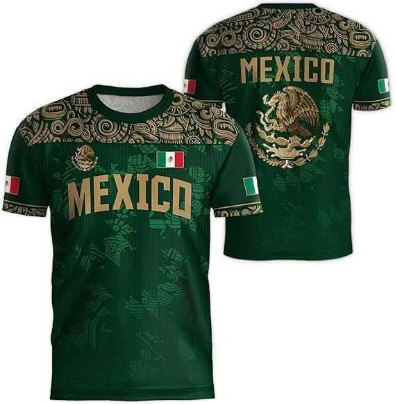 Mexico 2026 Football Jersey National Flag Print Home Away Soccer Shirt Team Kit Fanwear For Men And Women XXS