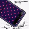 Schwarz Harte Telefon Fall Für Samsung Galaxy Z Flip 3 4 Abdeckung Für Zflip 5g Luxus Zurück Capa Dünne fundas Tasche Tier Nette Liebe Herz
