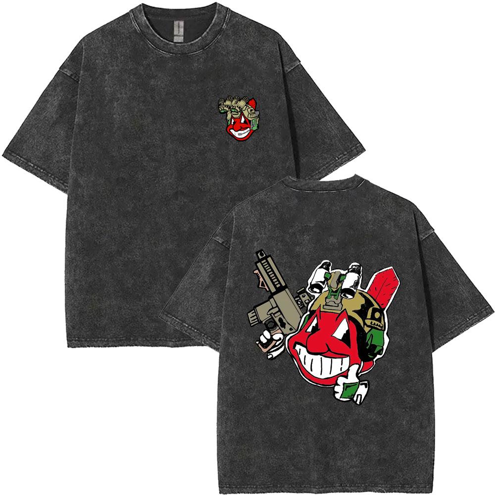 Forward Observations Group Vintage Washed Tshirt Men Women Fashion Oversized Short Sleeve Male Casual High Quality Cotton Tees