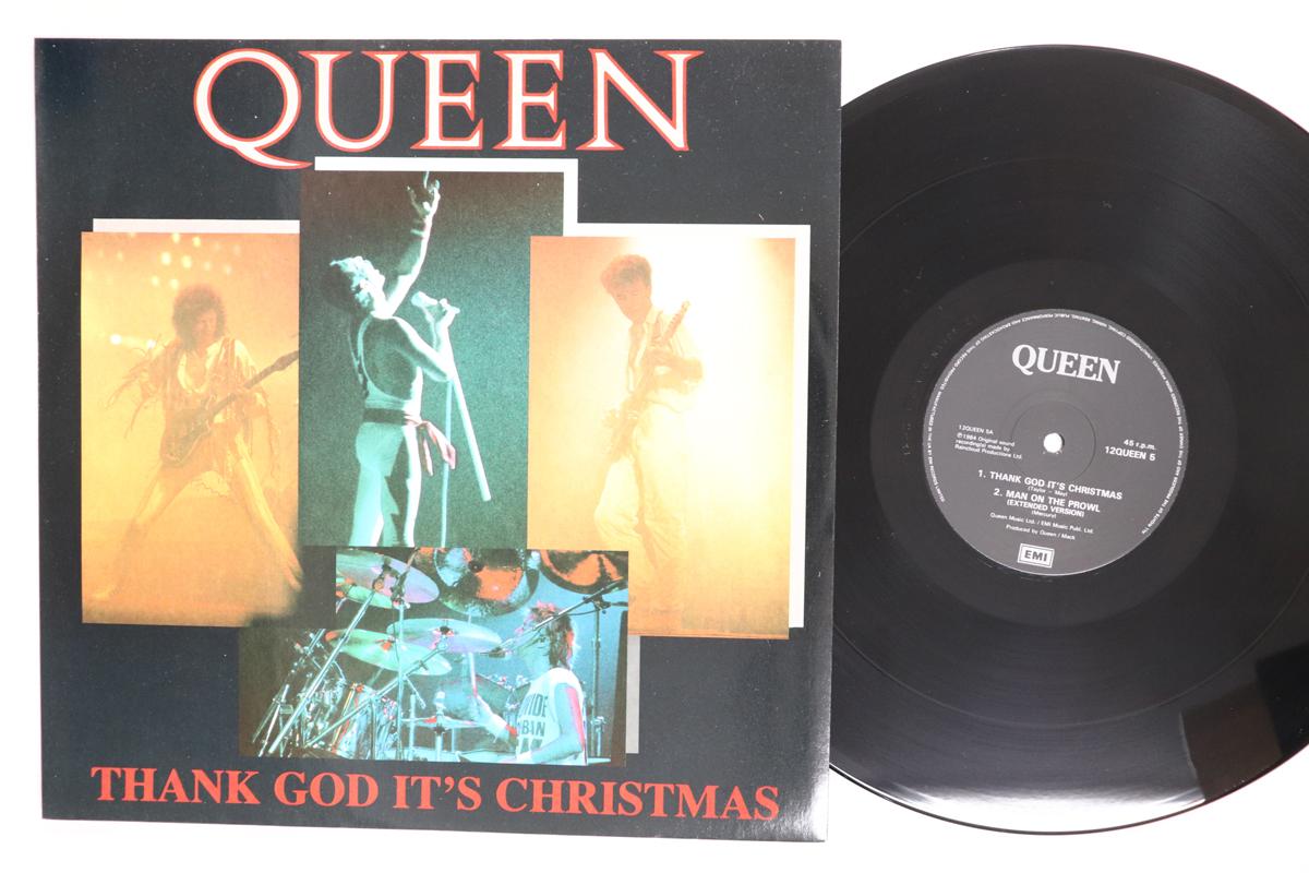 12-дюймовая пластинка QUEEN Thank God Its Christmas Man On T 12QUEEN5 EMI 1984 UK Rock Б/у